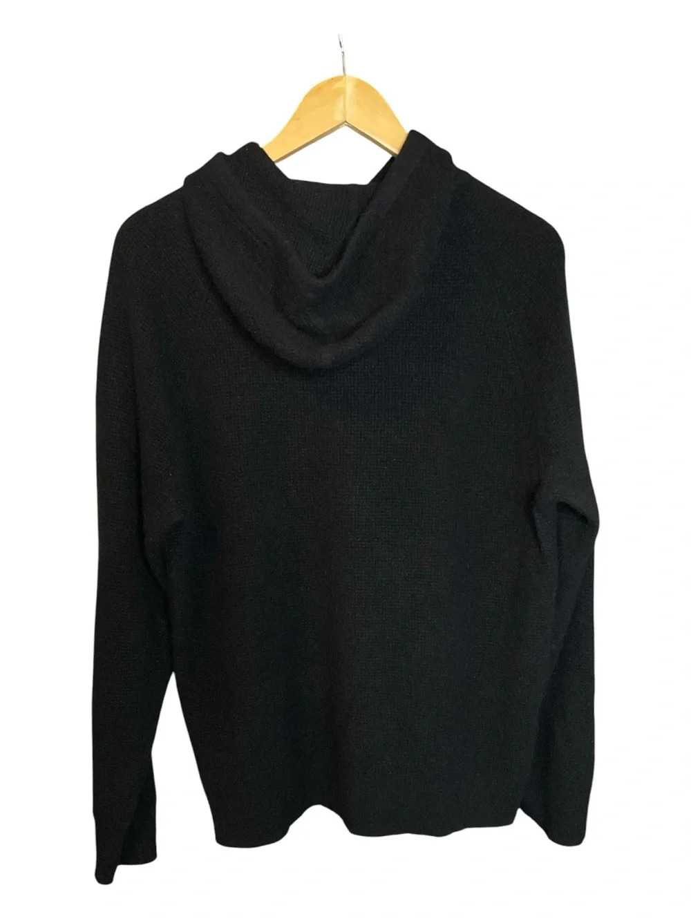 J. Crew Cashmere Waffle Hooded Sweater CB523 Mens Size XL